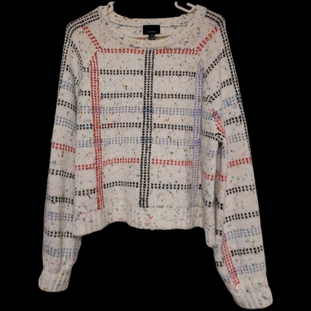 Lumiere Colorful Knit Sweater Womens Medium